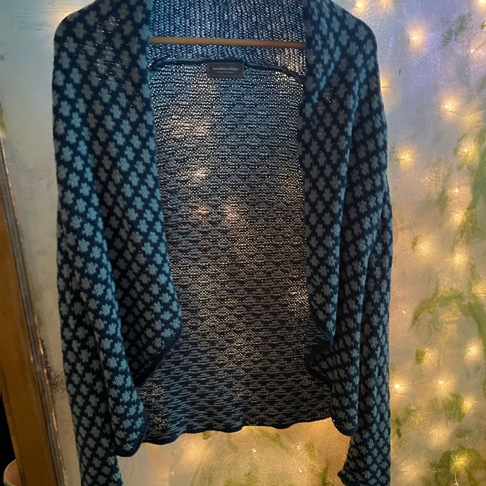 Blue cardigan